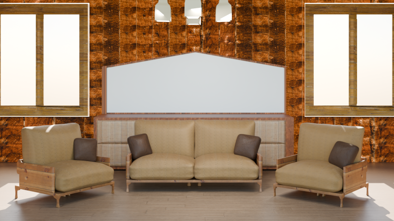 Armchair 3D Model .c4d .max .obj .3ds .fbx .stl .blend 