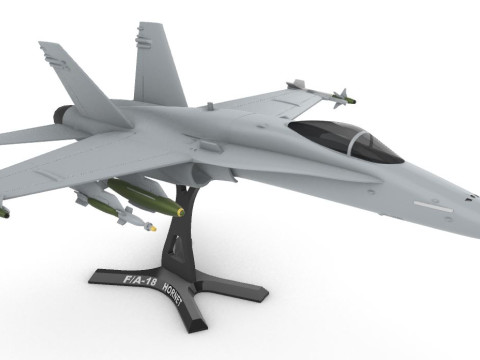 FA-18 Hornet 138 Modelo de Impressão 3D