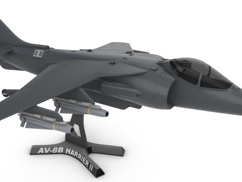 AV-8B Harrier II 130 3D Print Model