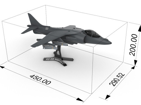 AV-8B Harrier II 130 3D Baskı Modeli