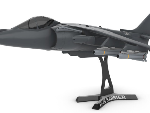 AV-8B Harrier II 130 3D Baskı Modeli