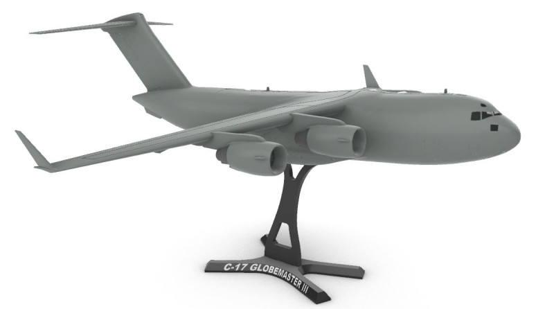 C 17 GLOBEMASTER III 1200 3D Baskı Modeli .c4d .max .obj .3ds .fbx .stl .blend