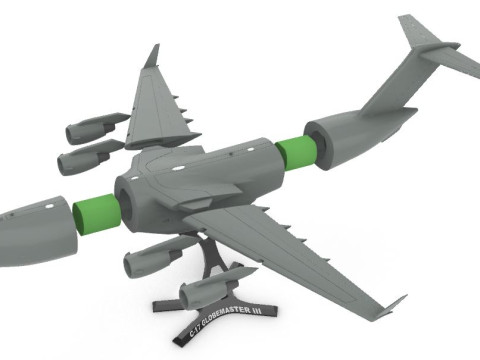 C 17 GLOBEMASTER III 1200 3D Baskı Modeli