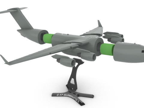 C 17 GLOBEMASTER III 1200 3D Baskı Modeli