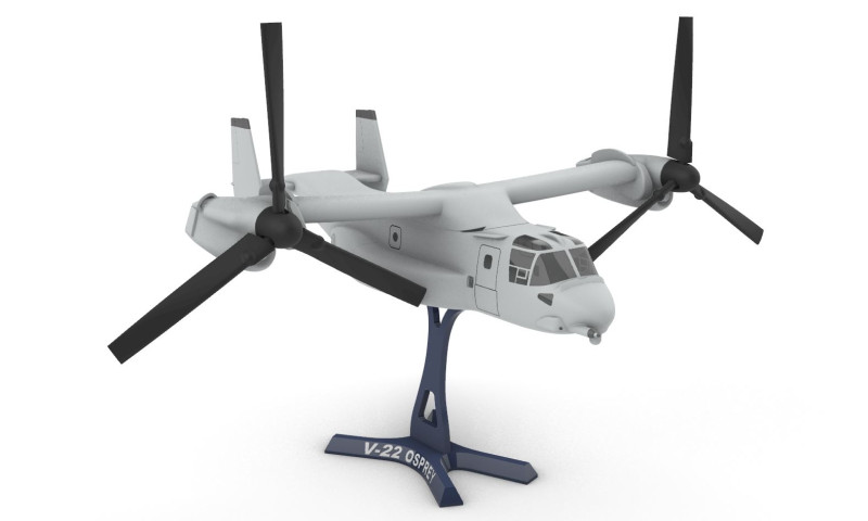 V-22 Osprey 144 3D Baskı Modeli .c4d .max .obj .3ds .fbx .stl .blend 