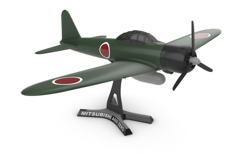 A6M Sıfır 3D Baskı Modeli .c4d .max .obj .3ds .fbx .stl .blend 