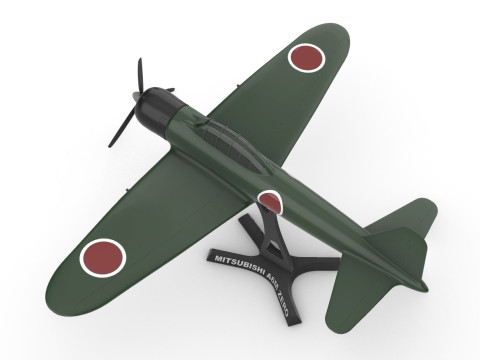 A6M Sıfır 3D Baskı Modeli
