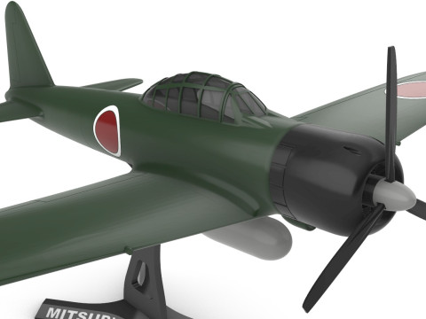 A6M Sıfır 3D Baskı Modeli