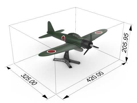 A6M Sıfır 3D Baskı Modeli