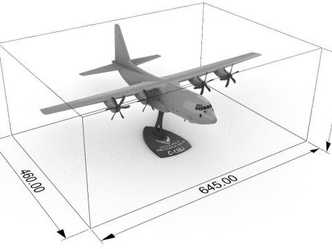 Lockheed C-130 Hercules Modello di stampa 3D