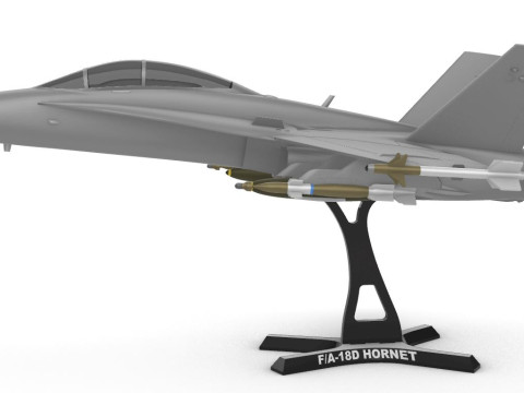 F-A-18D Hornet 3D Baskı Modeli