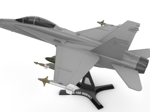 F-A-18D Hornet 3D Baskı Modeli