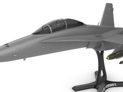 F-A-18D Hornet 3D Baskı Modeli
