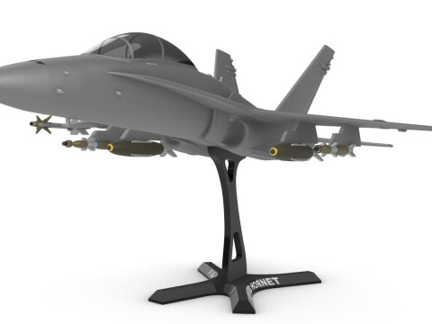 F-A-18D Hornet 3D Baskı Modeli