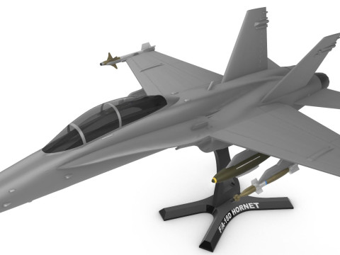 F-A-18D Hornet 3D Baskı Modeli