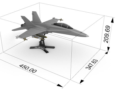 F-A-18D Hornet 3D Baskı Modeli