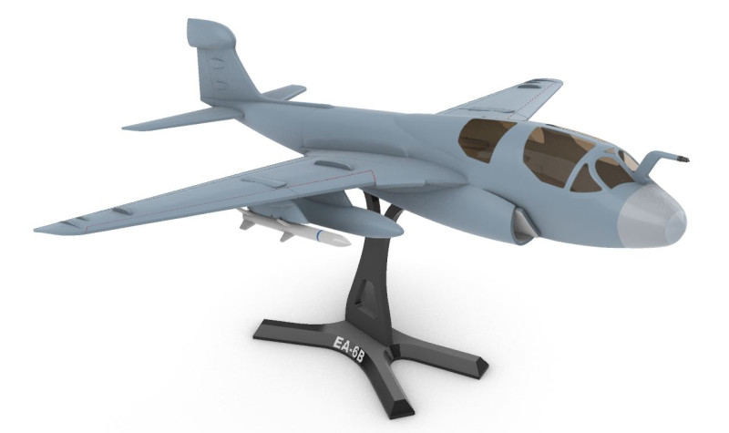 EA-6B Haydut 148 3D Baskı Modeli .c4d .max .obj .3ds .fbx .stl .blend 