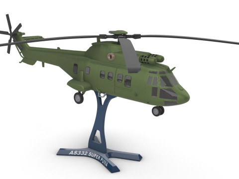 AS332 Super Puma Model do druku 3D