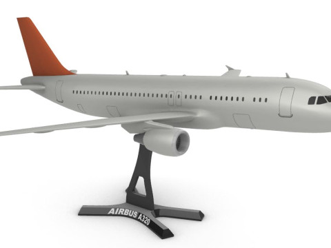 Airbus A320 184 3D Baskı Modeli