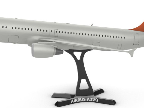 Airbus A320 184 3D Baskı Modeli