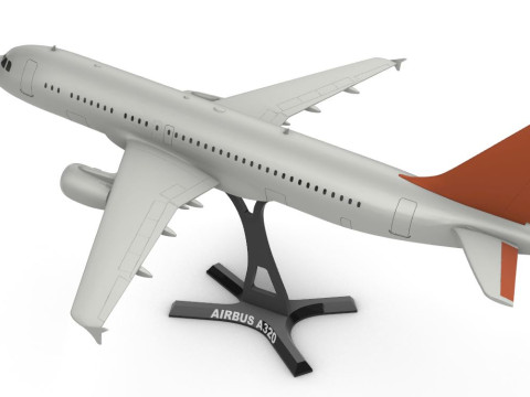 Airbus A320 184 3D Baskı Modeli