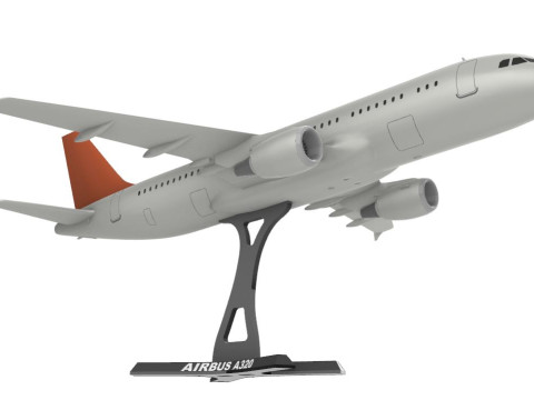 Airbus A320 184 3D Baskı Modeli