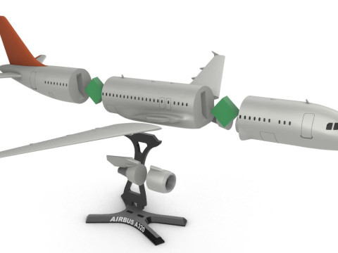 Airbus A320 184 3D Baskı Modeli