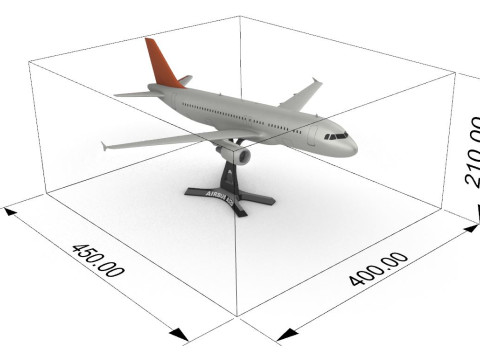 Airbus A320 184 3D Baskı Modeli