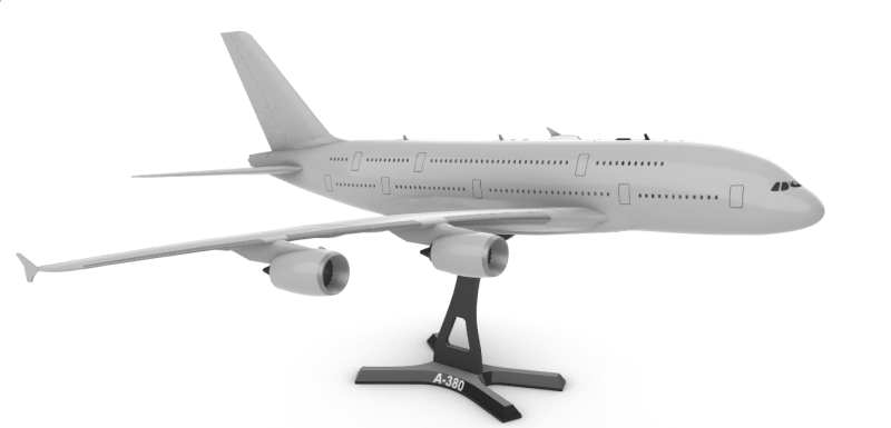 A380 1145 3D Baskı Modeli .c4d .max .obj .3ds .fbx .stl .blend 