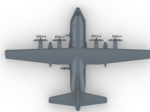 AC-130J Hayalet Sürücüsü 165 3D Baskı Modeli