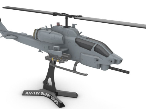 Bell AH-1 Süper Kobra 3D Baskı Modeli
