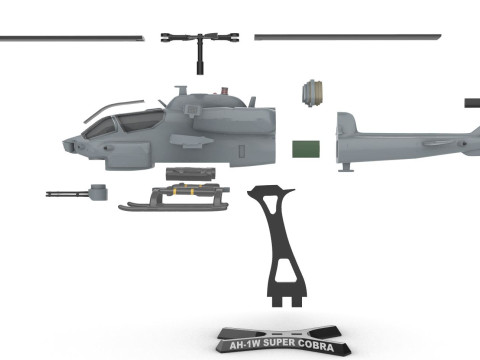 Campana AH-1 SuperCobra Modello di stampa 3D