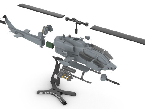 Campana AH-1 SuperCobra Modello di stampa 3D