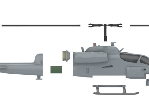 Campana AH-1 SuperCobra Modello di stampa 3D