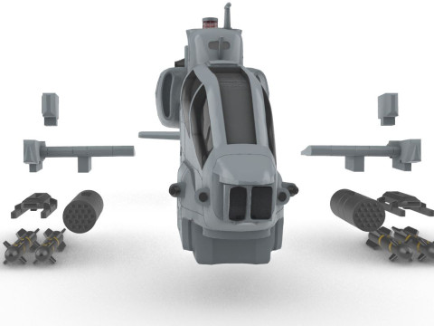 Campana AH-1 SuperCobra Modello di stampa 3D