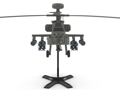 AH-64 Apache 3D Baskı Modeli