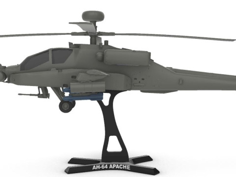 AH-64 Apache 3D Baskı Modeli