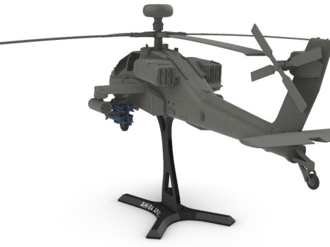 AH-64 Apache 3D Baskı Modeli