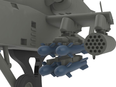 AH-64 Apache 3D Baskı Modeli