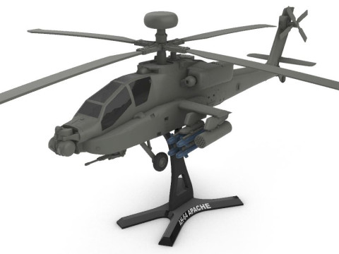 AH-64 Apache 3D Baskı Modeli