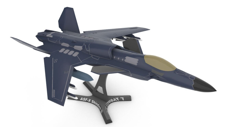 ASF-X SHINDEN II Modello di stampa 3D .c4d .max .obj .3ds .fbx .stl .blend 