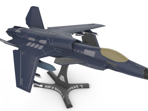 ASF-X SHINDEN II 3D Baskı Modeli
