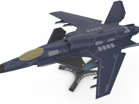 ASF-X SHINDEN II Modello di stampa 3D