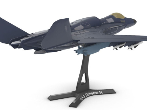 ASF-X SHINDEN II Modello di stampa 3D