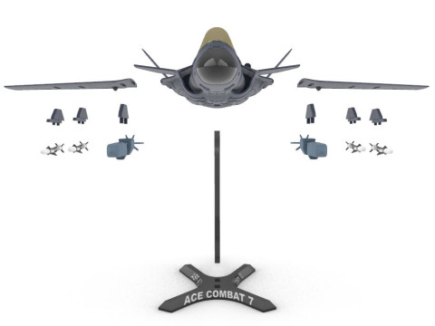 ASF-X SHINDEN II Modello di stampa 3D
