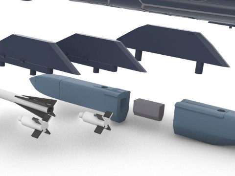 ASF-X SHINDEN II Modello di stampa 3D