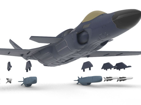 ASF-X SHINDEN II Modello di stampa 3D