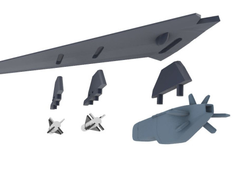 ASF-X SHINDEN II Modello di stampa 3D