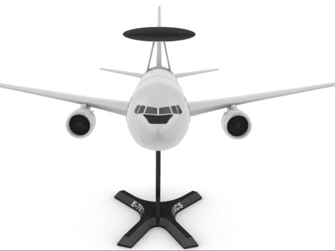Boeing E-767 AWACS 3D Baskı Modeli