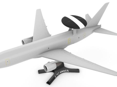 Boeing E-767 AWACS 3D Baskı Modeli